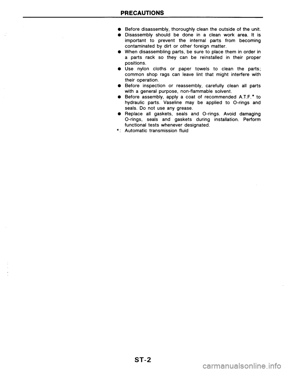 NISSAN AXXESS 1990  Service Repair Manual 