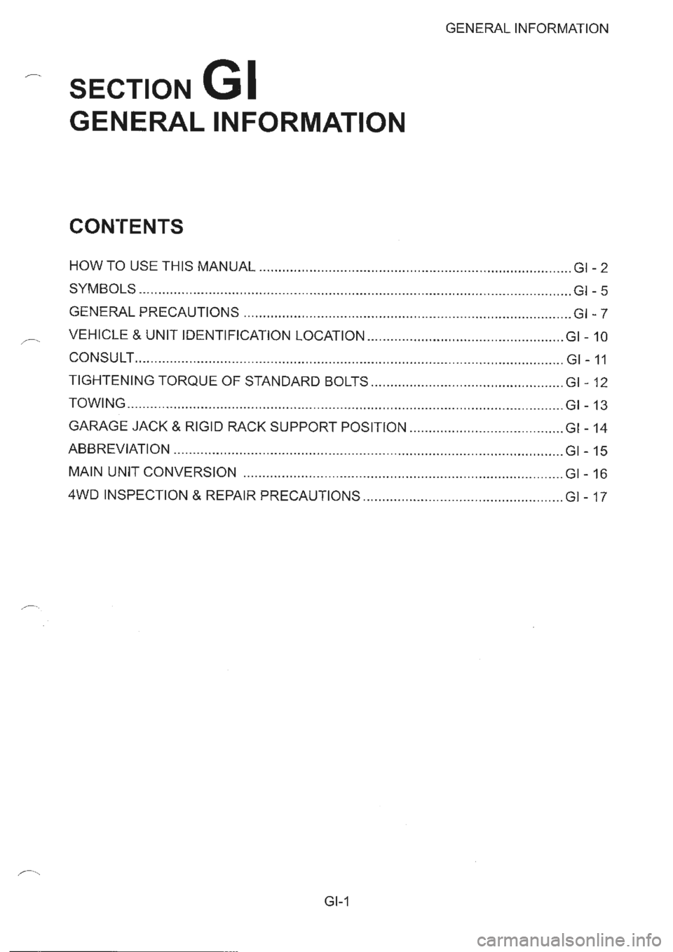NISSAN GT-R 1993  Service Manual 