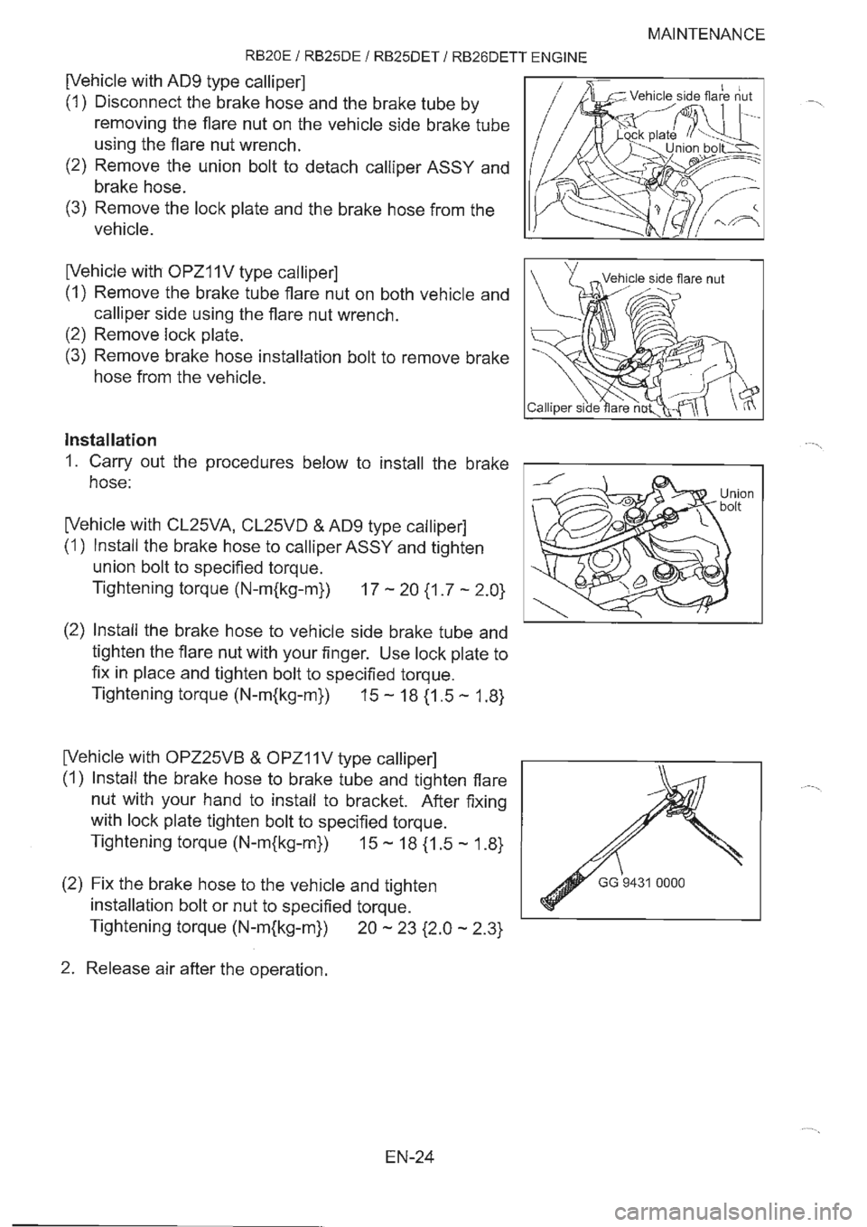 NISSAN GT-R 1993  Service Manual 