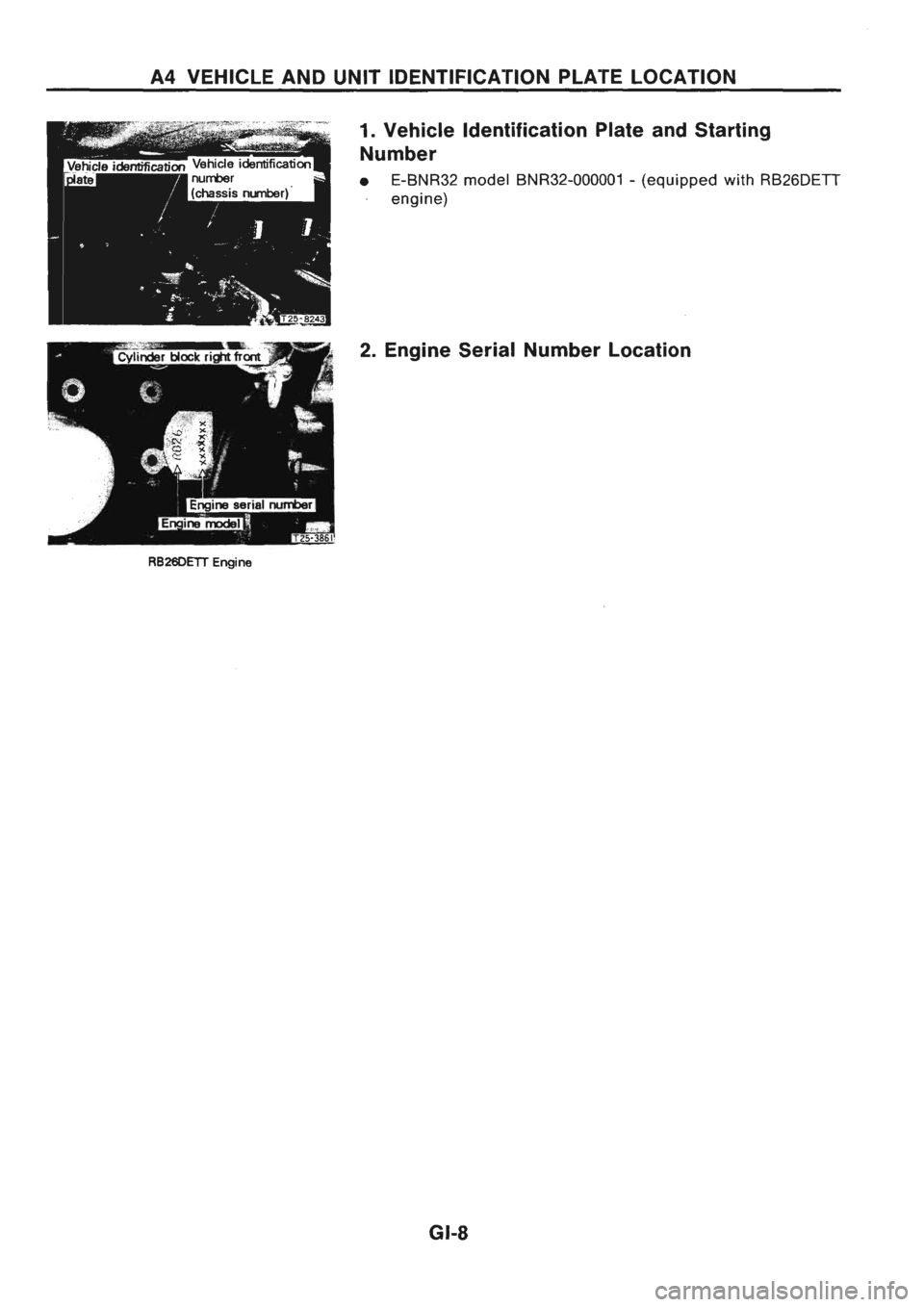 NISSAN GT-R 1989  Service Manual 