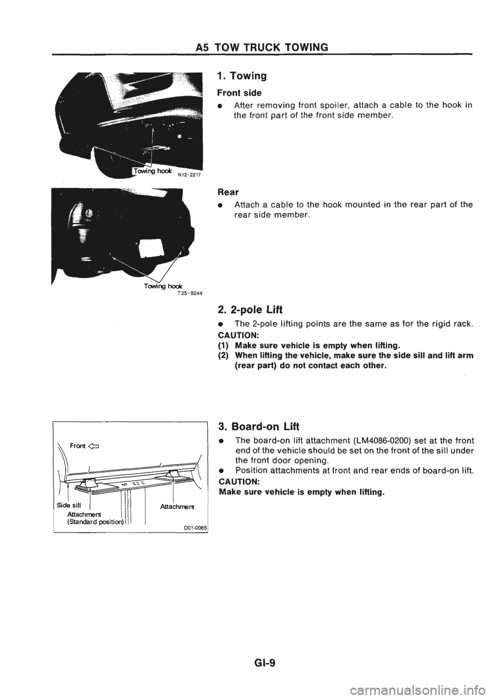 NISSAN GT-R 1989  Service Manual 