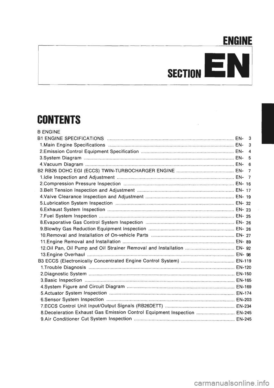 NISSAN GT-R 1989  Service Manual 