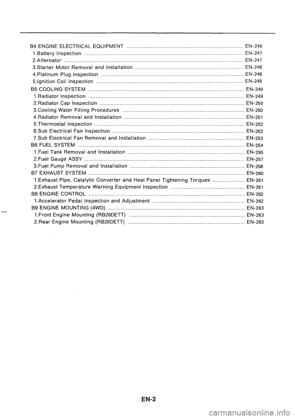 NISSAN GT-R 1989  Service Manual 