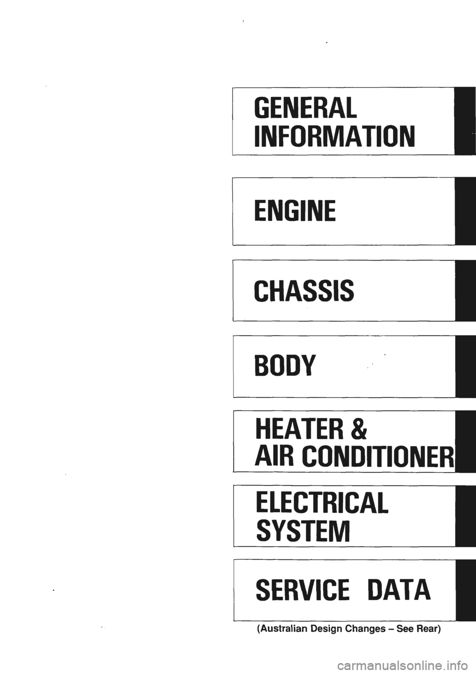 NISSAN GT-R 1989  Service Manual 