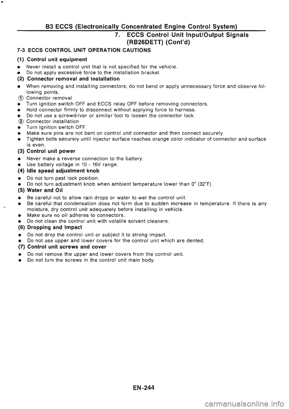 NISSAN GT-R 1989  Service Manual 