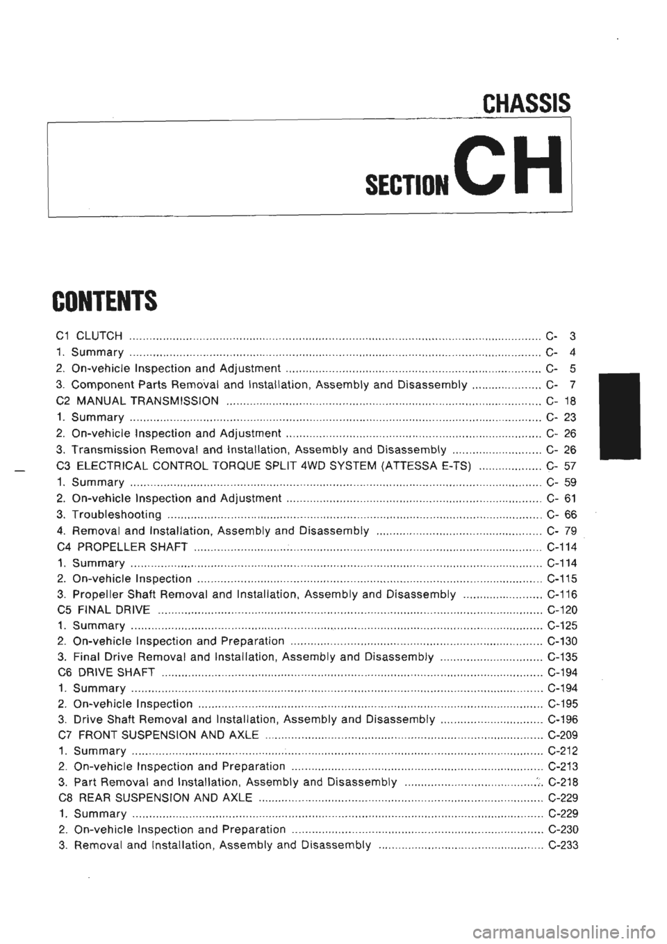 NISSAN GT-R 1989  Service Manual 