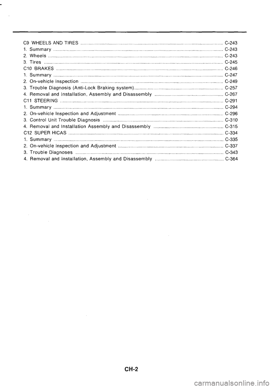 NISSAN GT-R 1989  Service Manual 