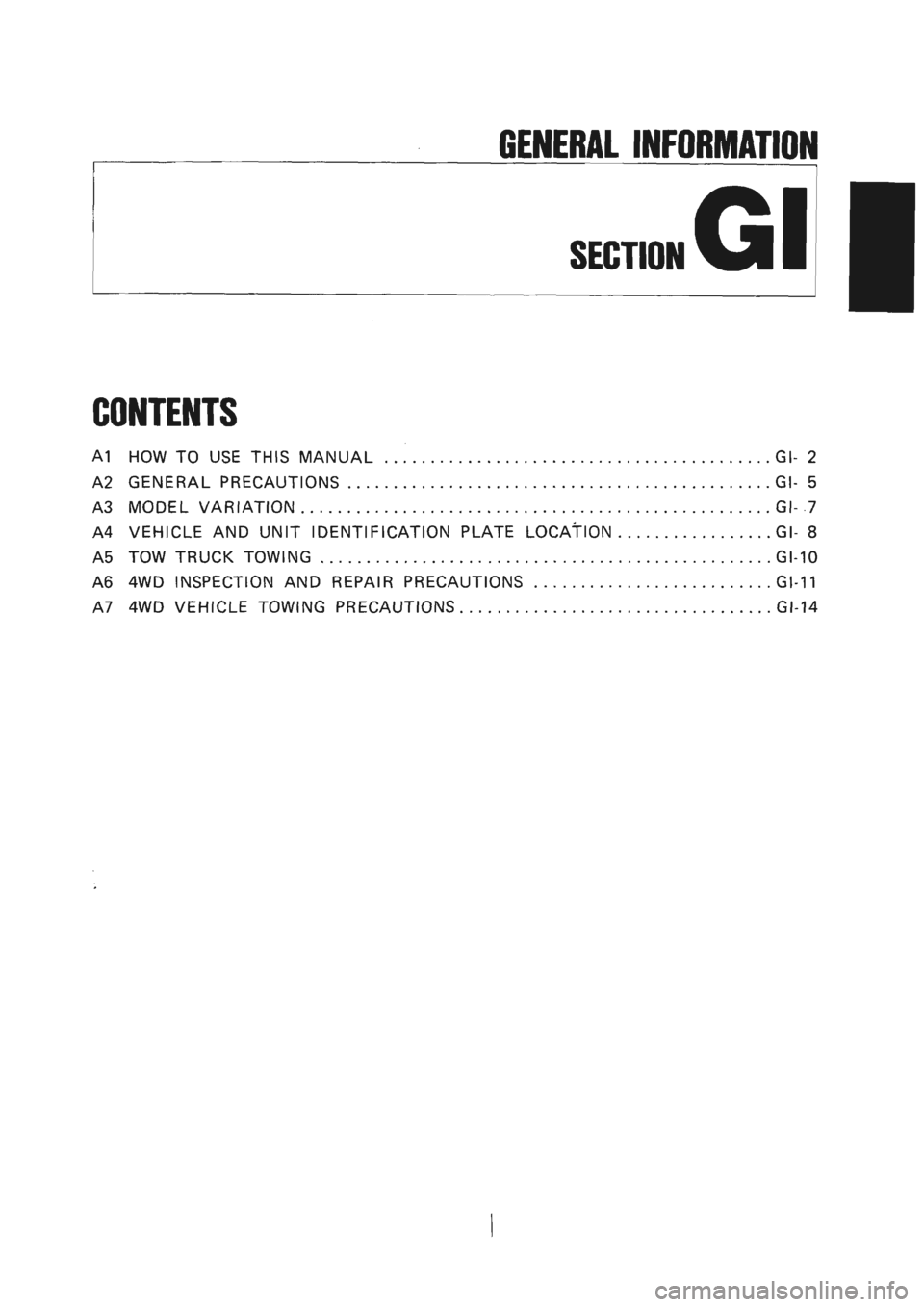 NISSAN GT-R 1989  Service Manual 