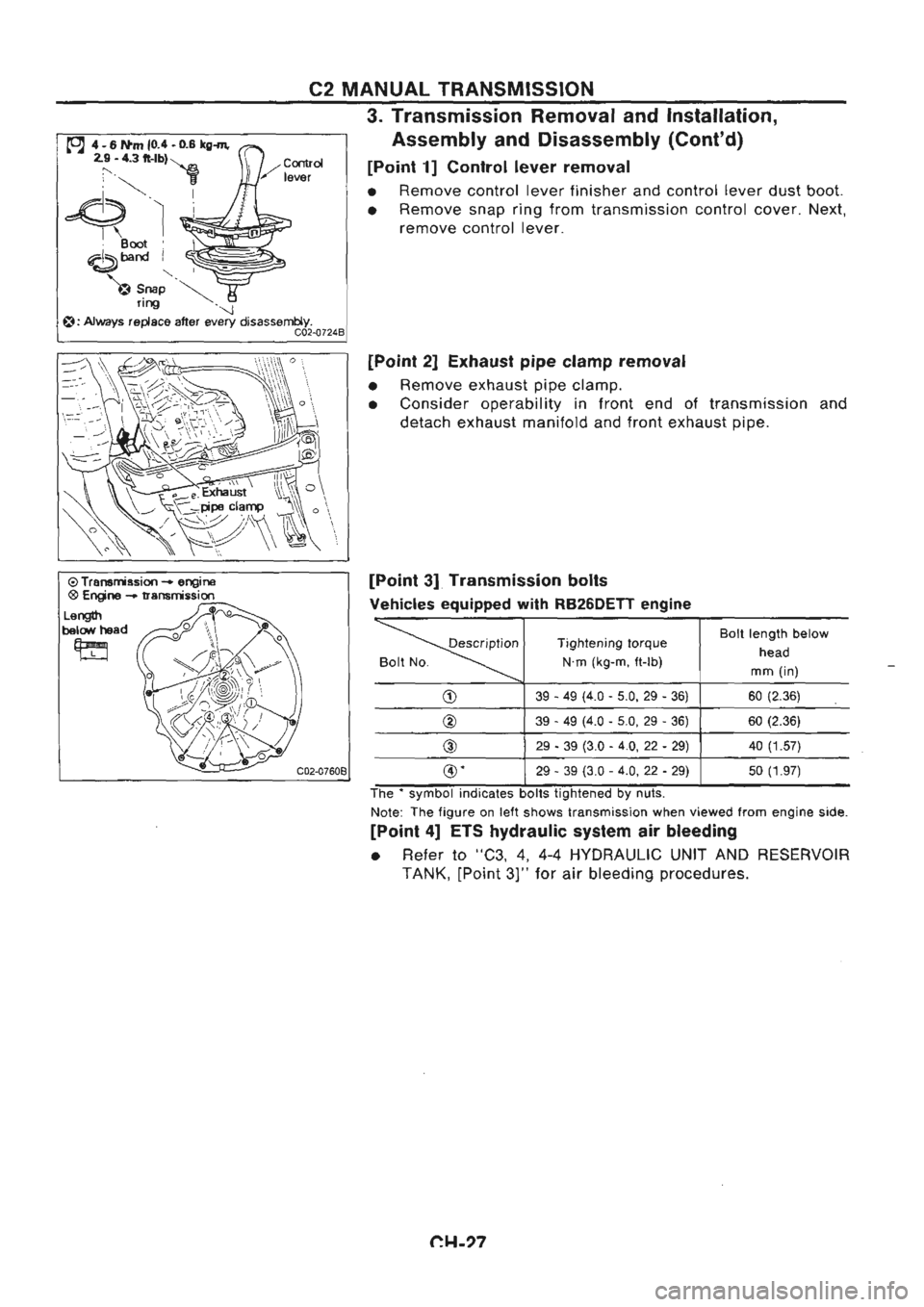 NISSAN GT-R 1989  Service Manual 