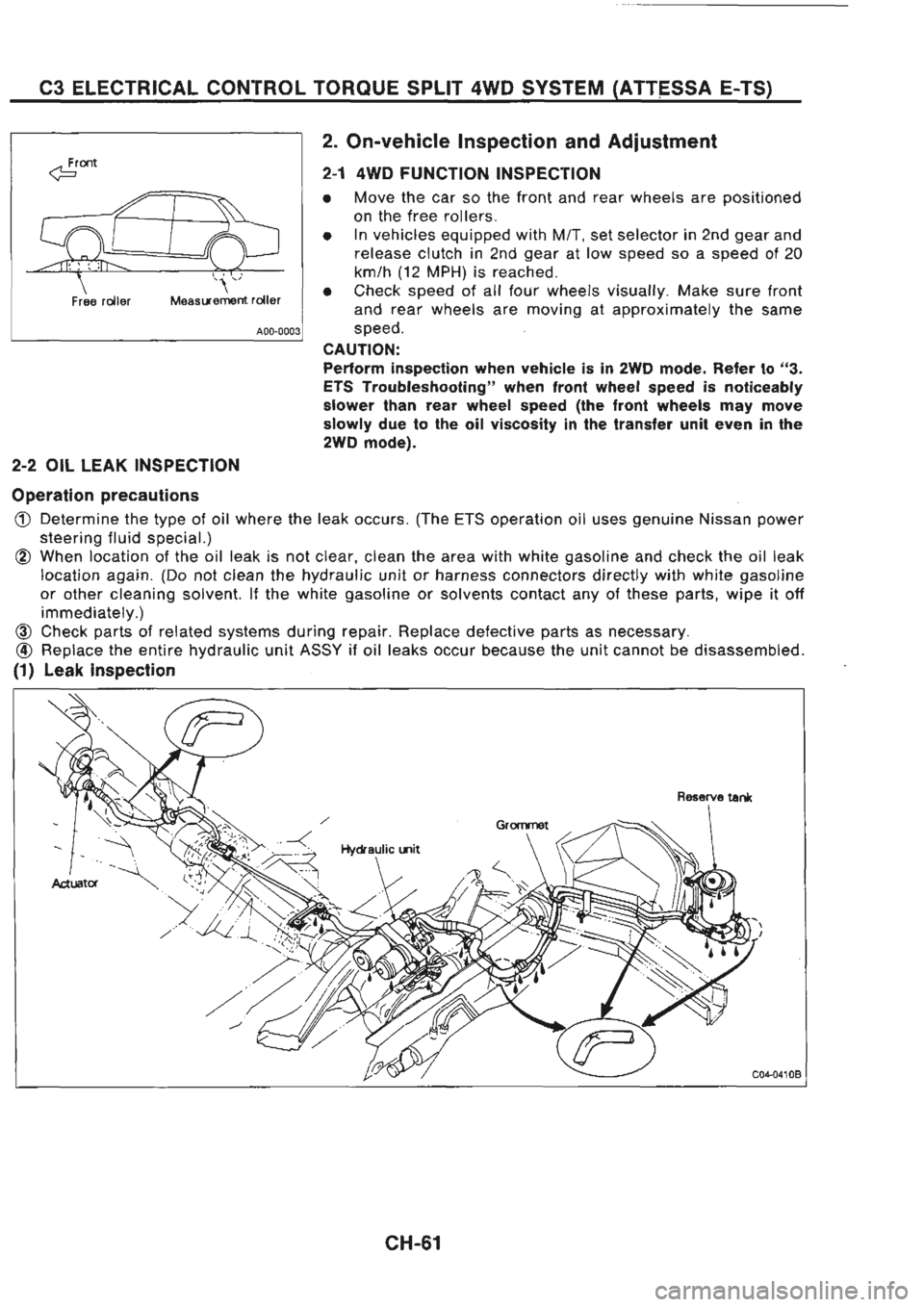 NISSAN GT-R 1989  Service Manual 