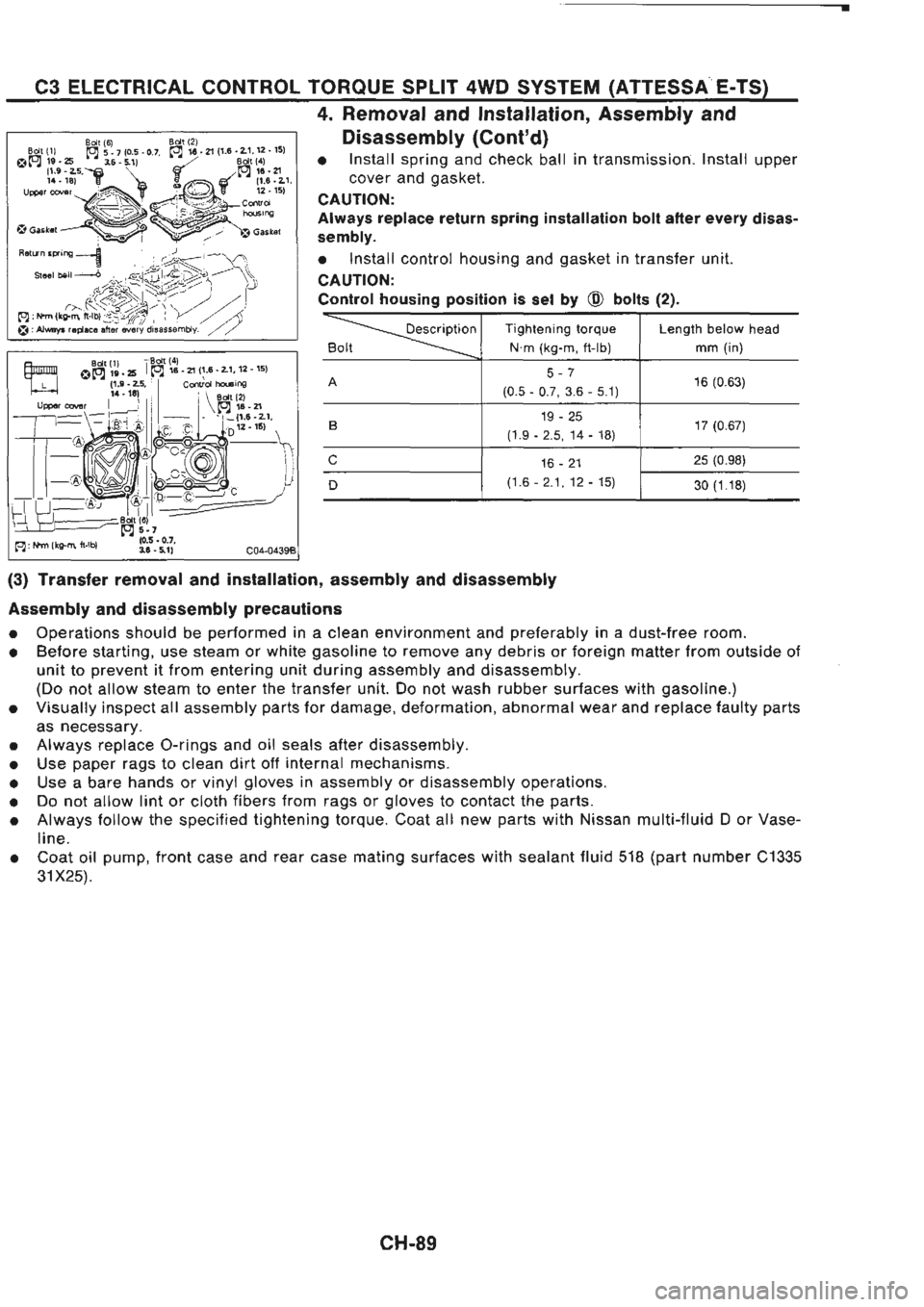 NISSAN GT-R 1989  Service Manual 
