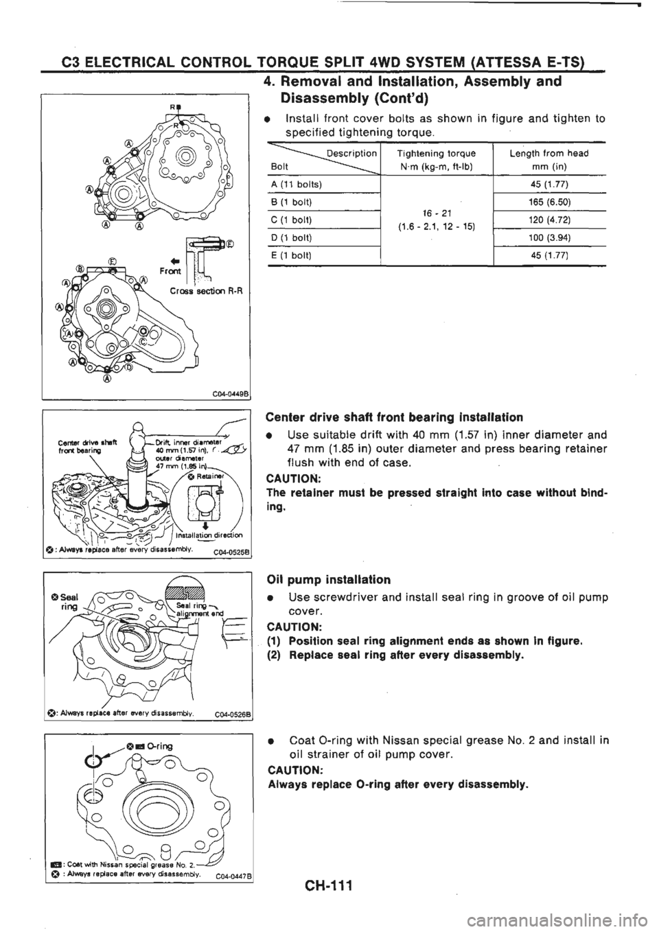 NISSAN GT-R 1989  Service Manual 