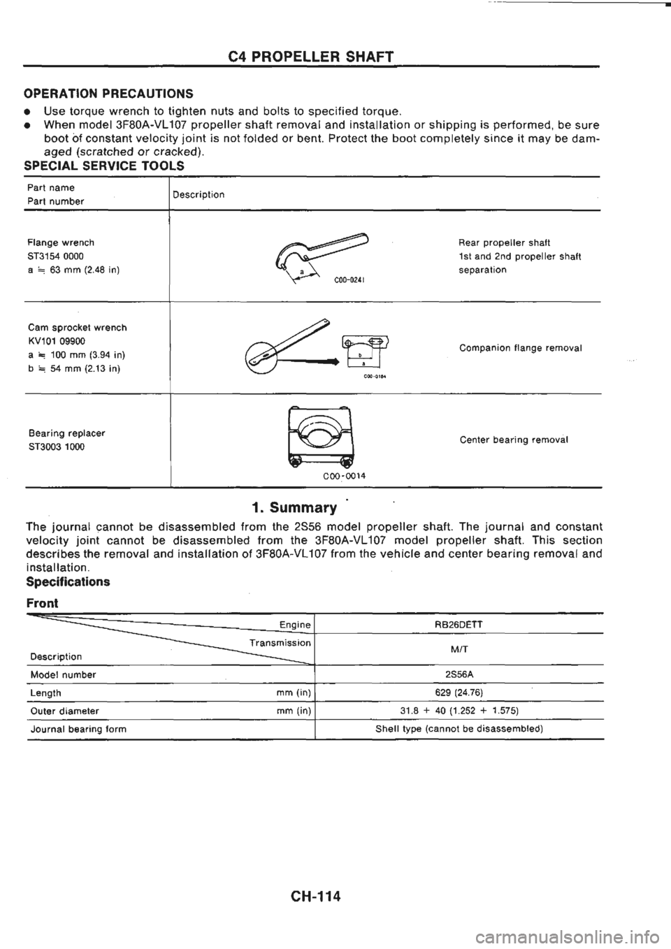 NISSAN GT-R 1989  Service Manual 