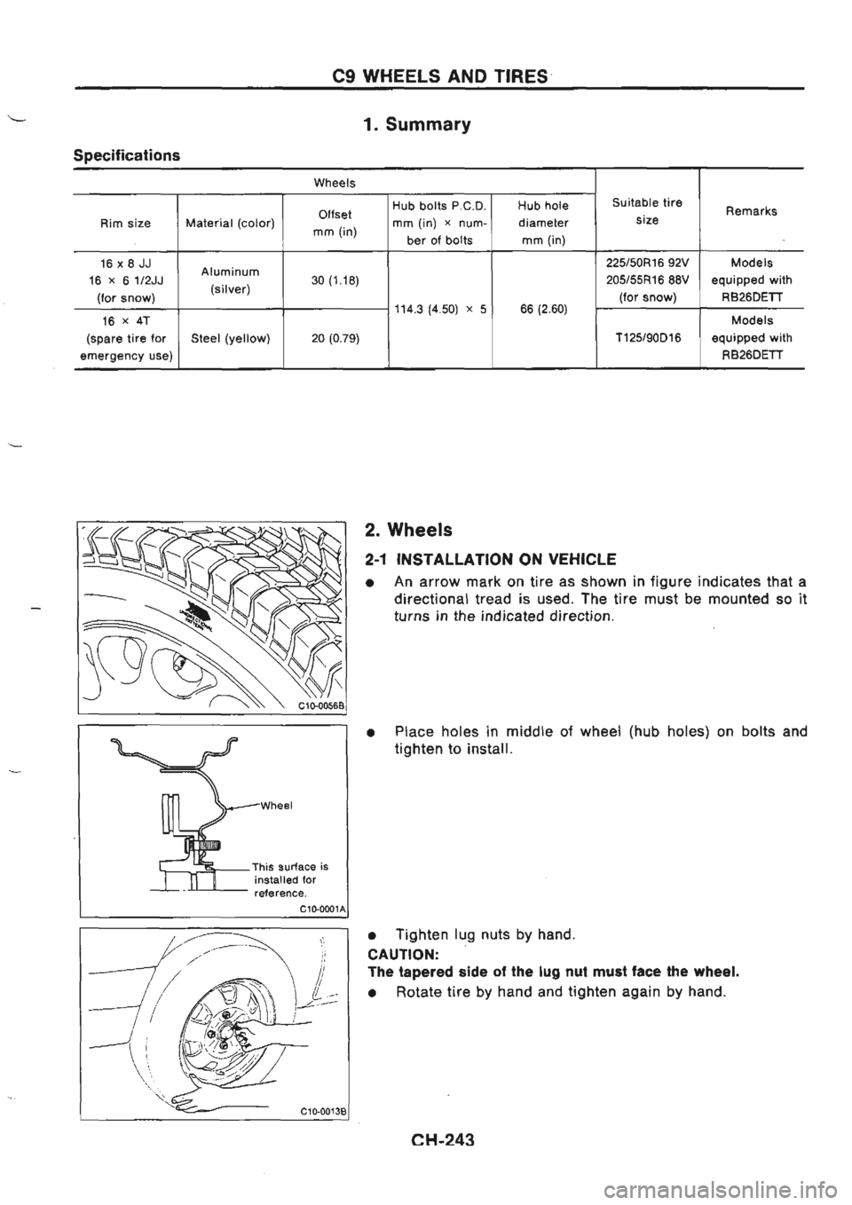 NISSAN GT-R 1989  Service Manual 