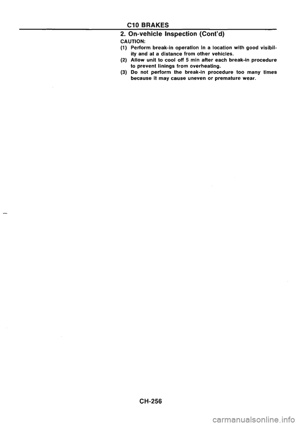 NISSAN GT-R 1989  Service Manual 