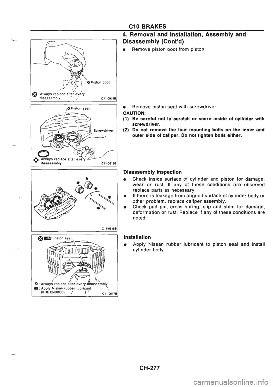 NISSAN GT-R 1989  Service Manual 