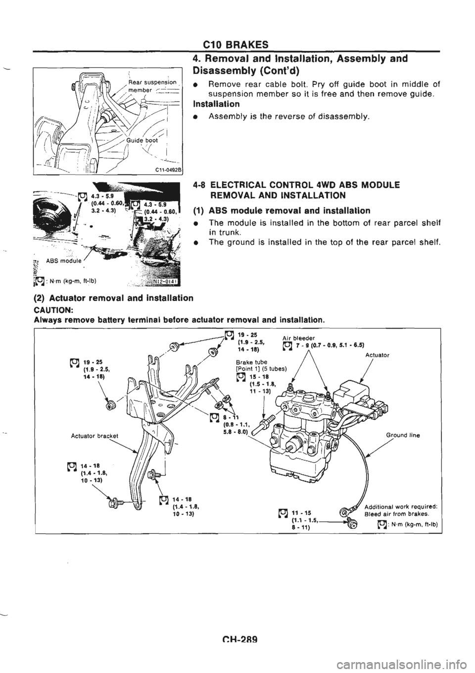 NISSAN GT-R 1989  Service Manual 