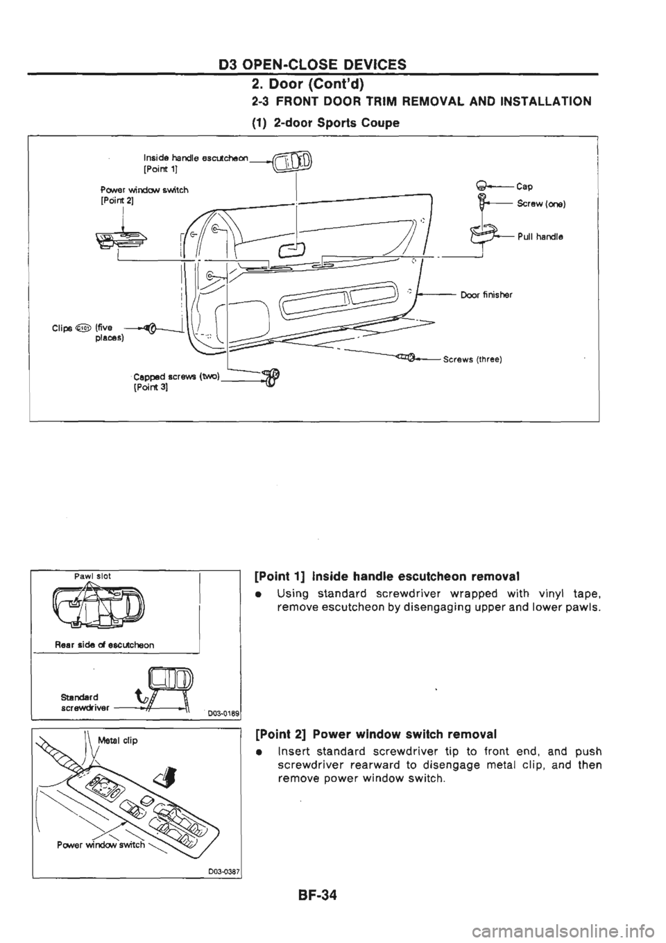 NISSAN GT-R 1989  Service Manual 