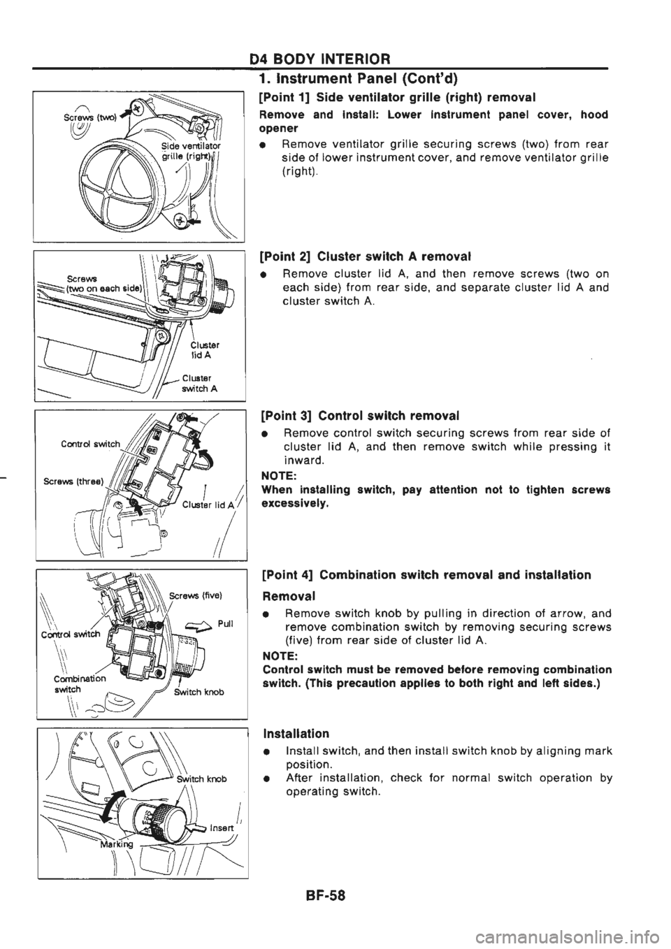 NISSAN GT-R 1989  Service Manual 