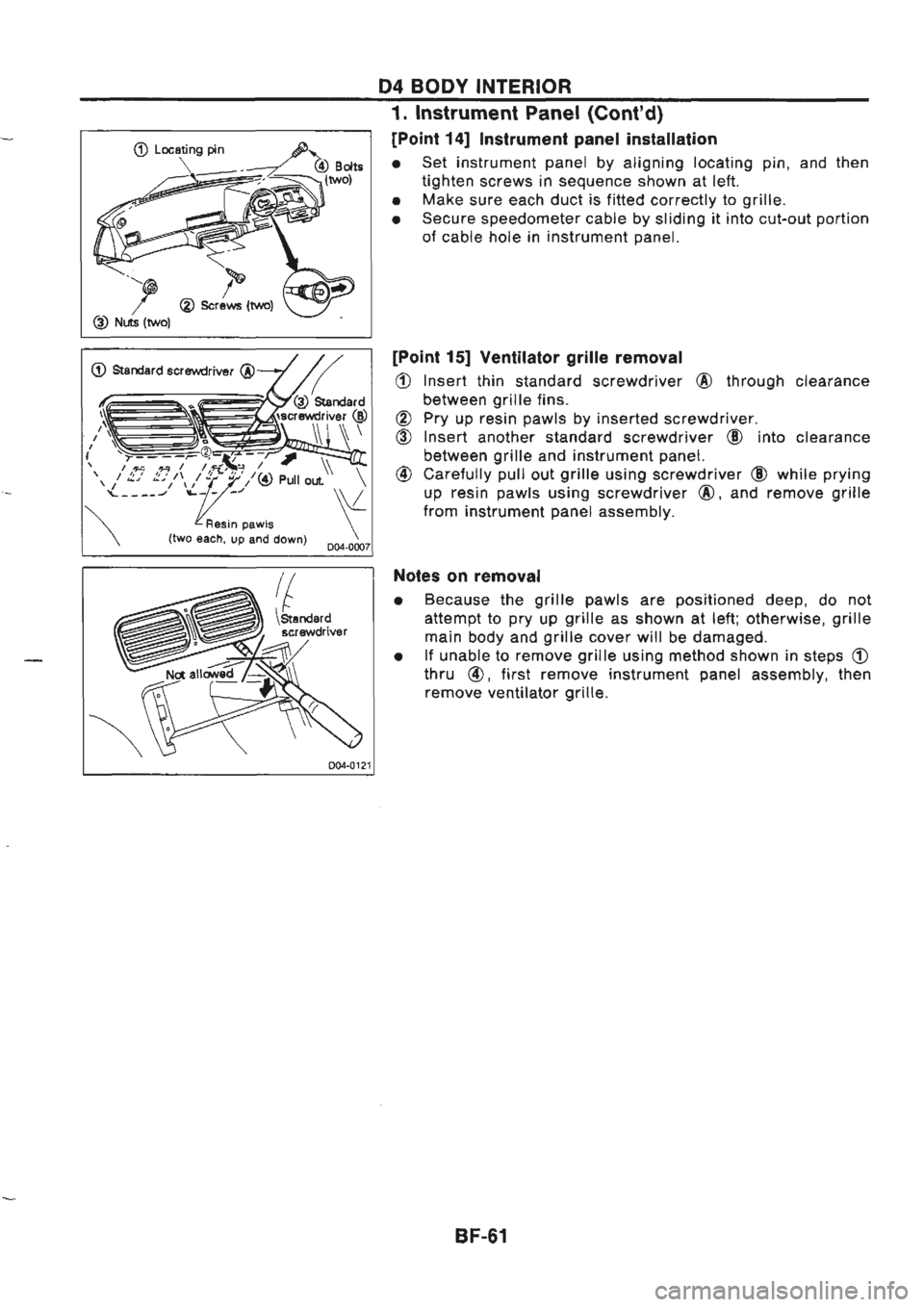 NISSAN GT-R 1989  Service Manual 