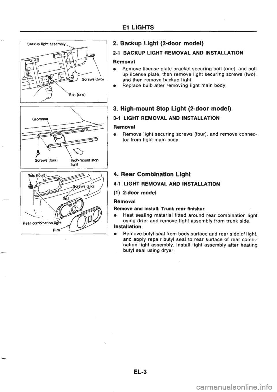 NISSAN GT-R 1989  Service Manual 
