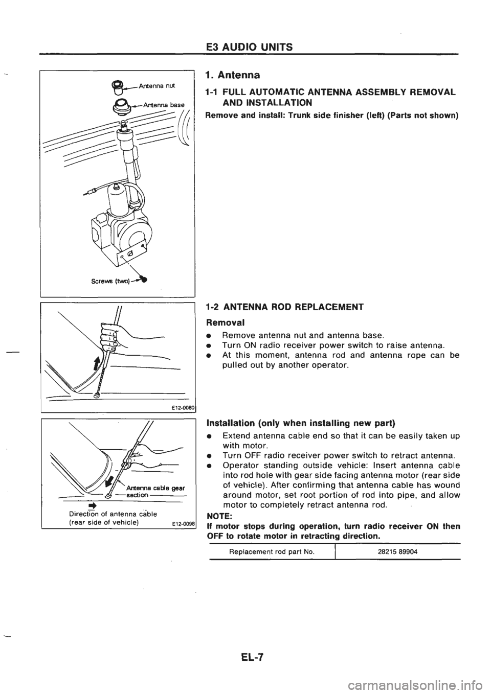 NISSAN GT-R 1989  Service Manual 