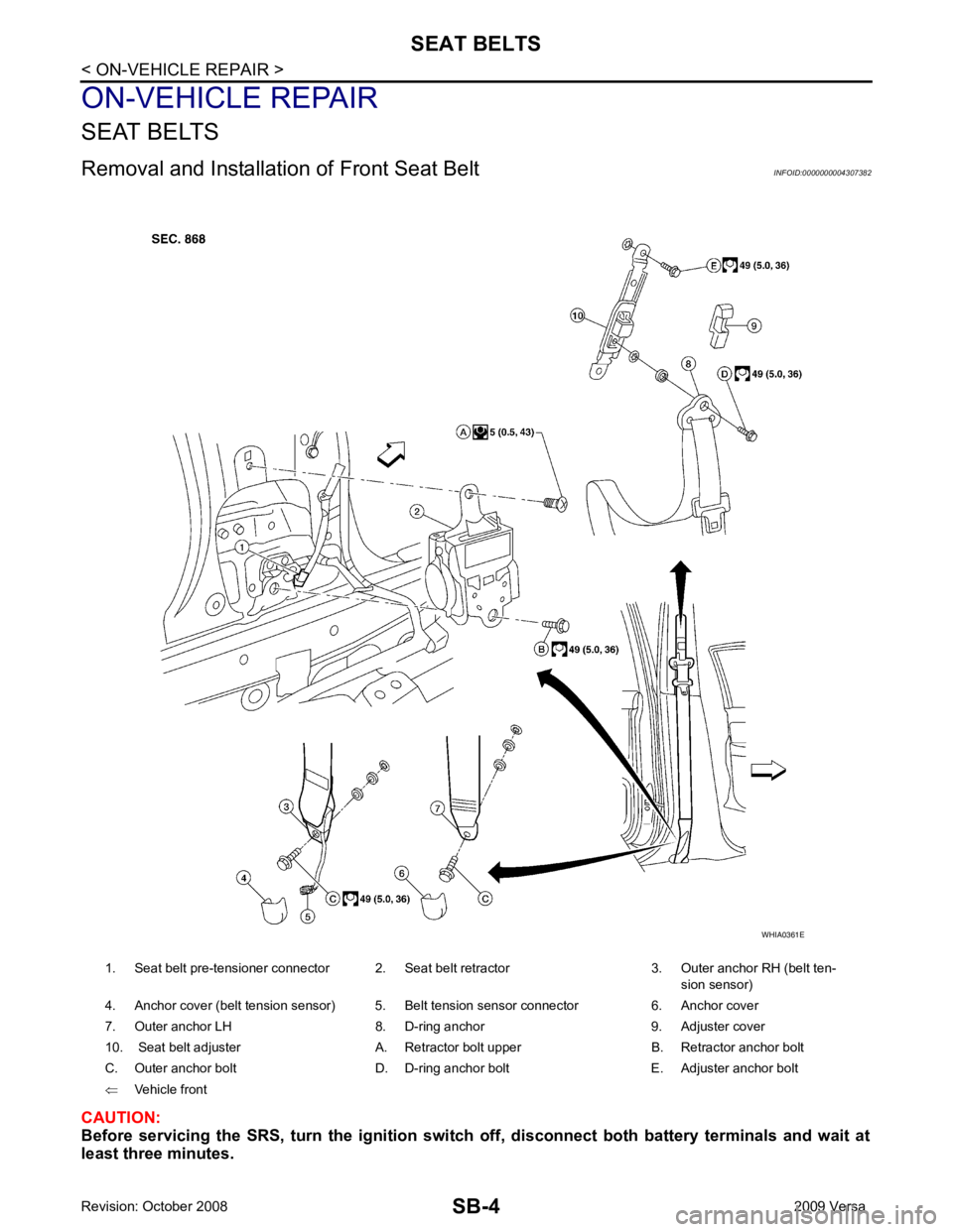 NISSAN LATIO 2009  Service Repair Manual 