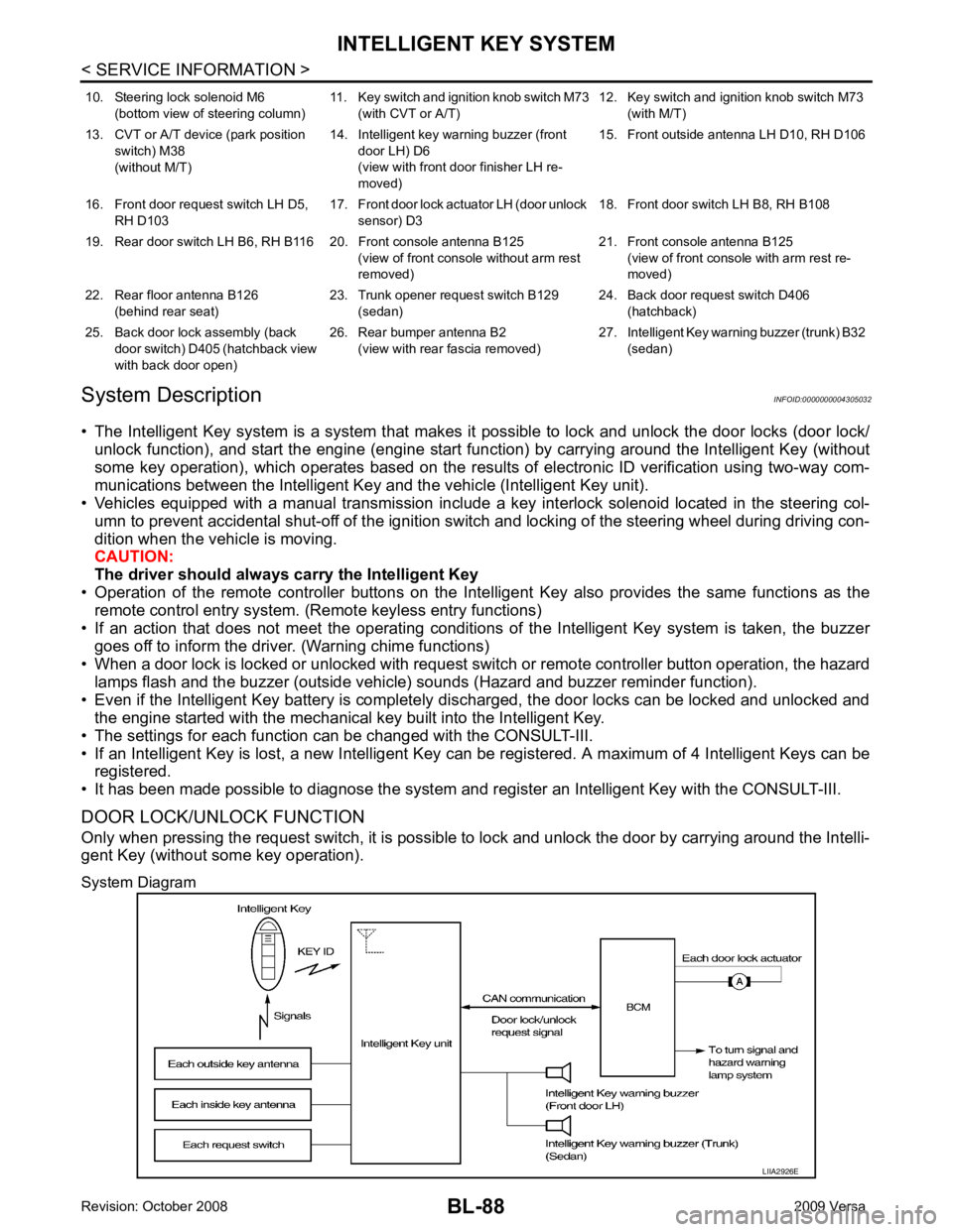 NISSAN LATIO 2009  Service Repair Manual 