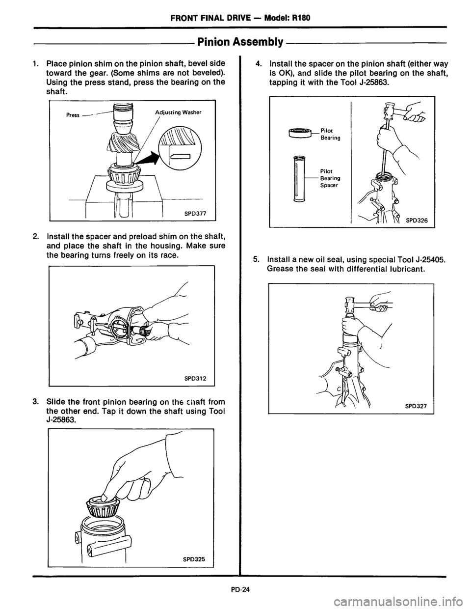 NISSAN PICK-UP 1983  Service Repair Manual Downloaded from www.Manualslib.com manuals search engine   