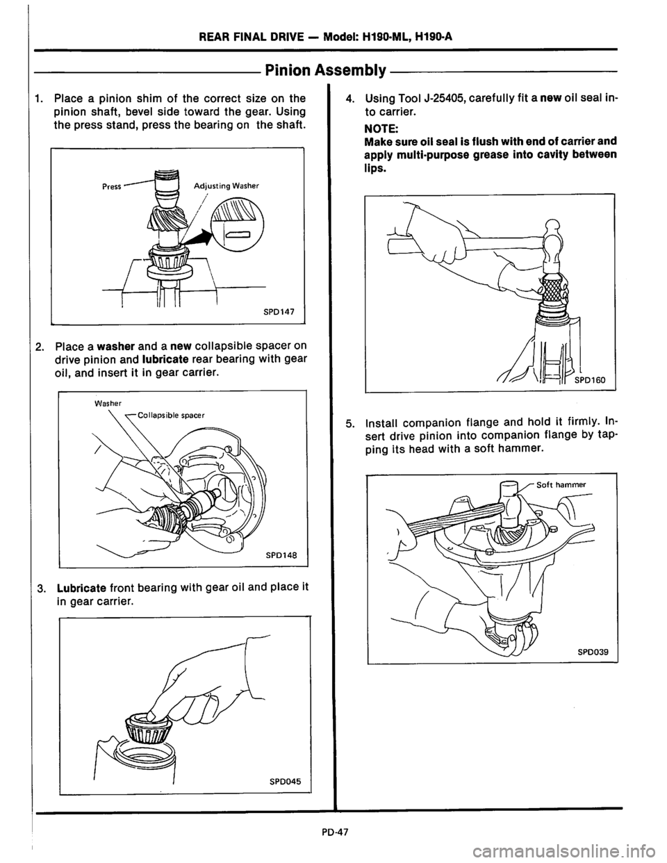 NISSAN PICK-UP 1983  Service Repair Manual Downloaded from www.Manualslib.com manuals search engine   