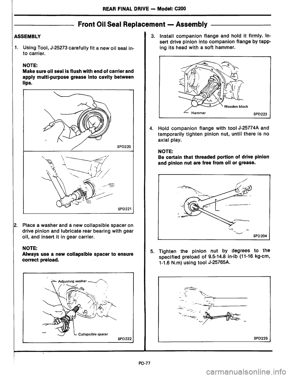 NISSAN PICK-UP 1983  Service Repair Manual Downloaded from www.Manualslib.com manuals search engine   