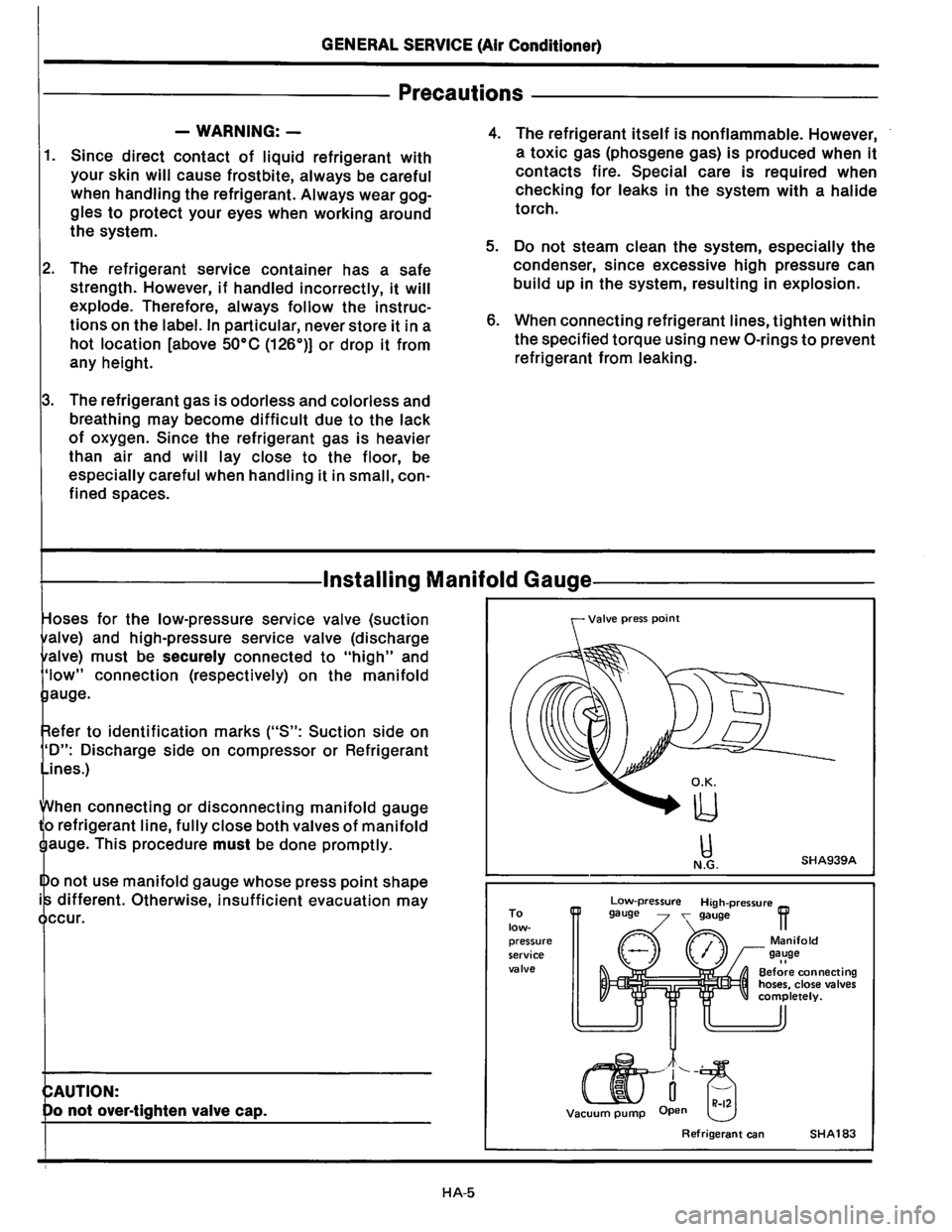 NISSAN PICK-UP 1983  Service Repair Manual Downloaded from www.Manualslib.com manuals search engine   
