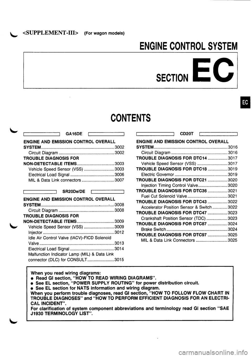 NISSAN PRIMERA 1998  Service Repair Manual 