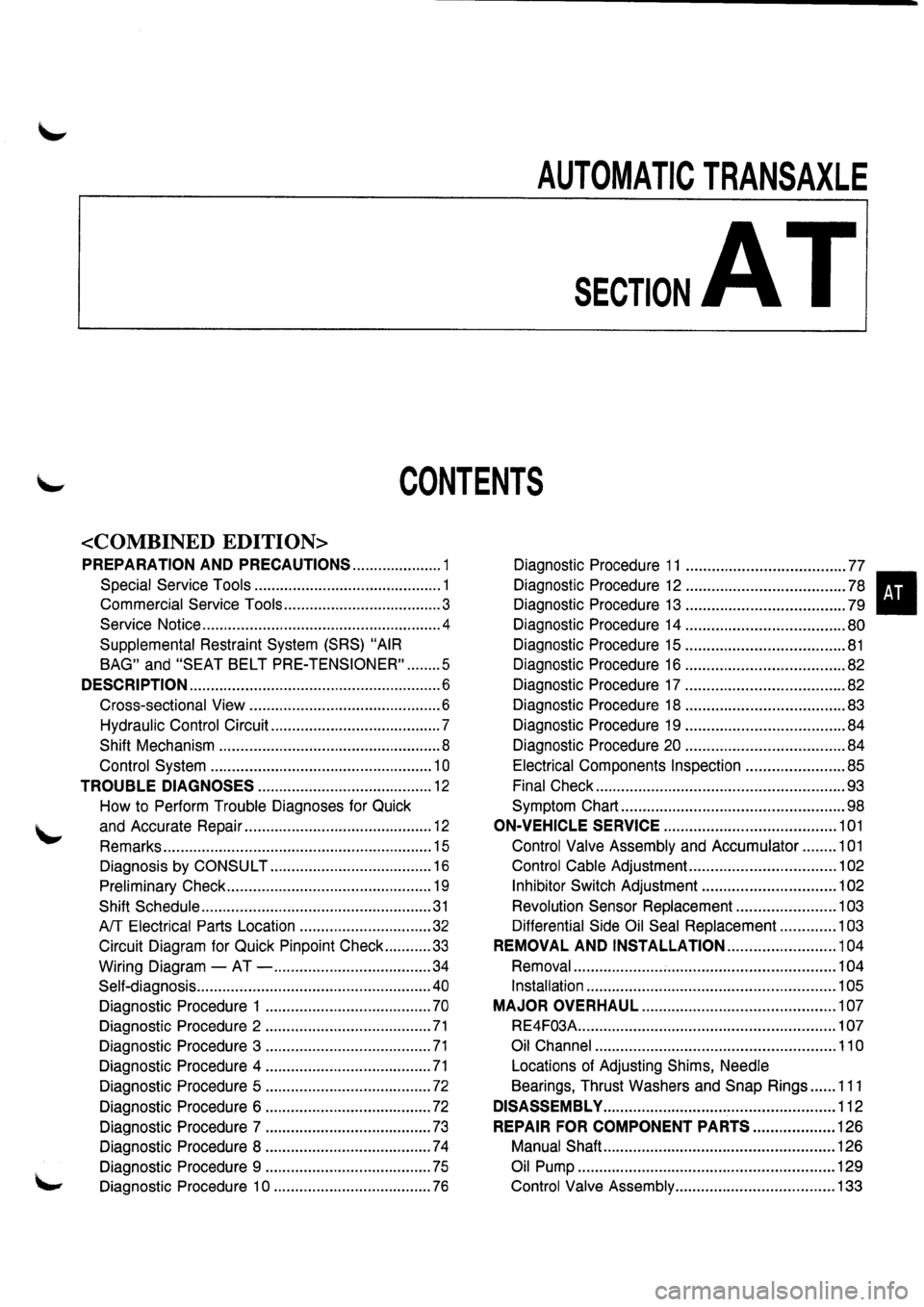 NISSAN PRIMERA 1998  Service Repair Manual 