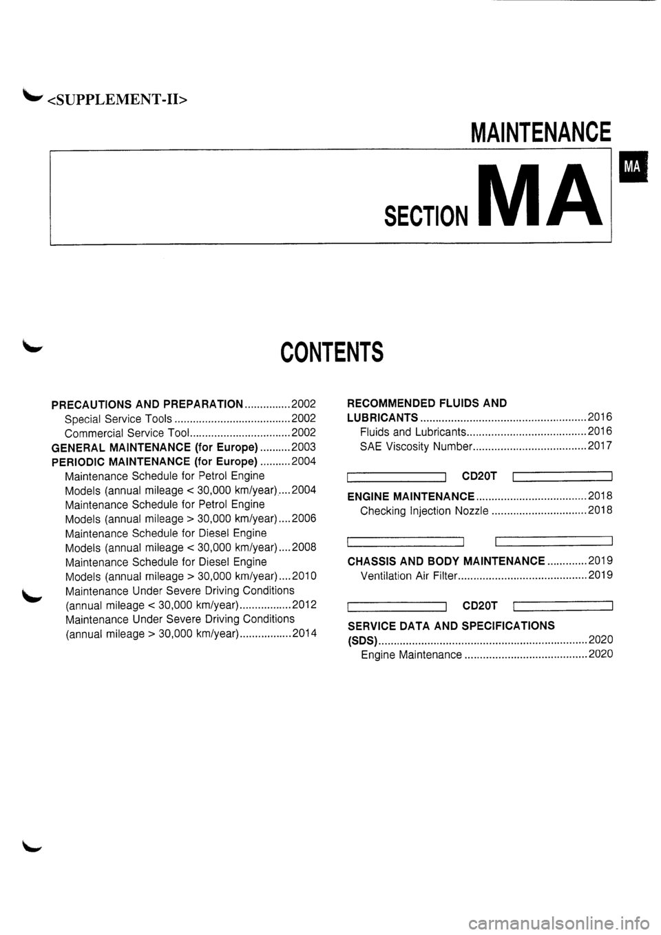 NISSAN PRIMERA 1998  Service Repair Manual 