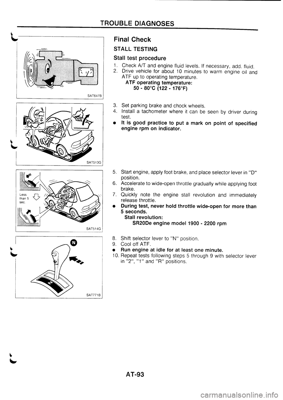 NISSAN PRIMERA 1998  Service Repair Manual 