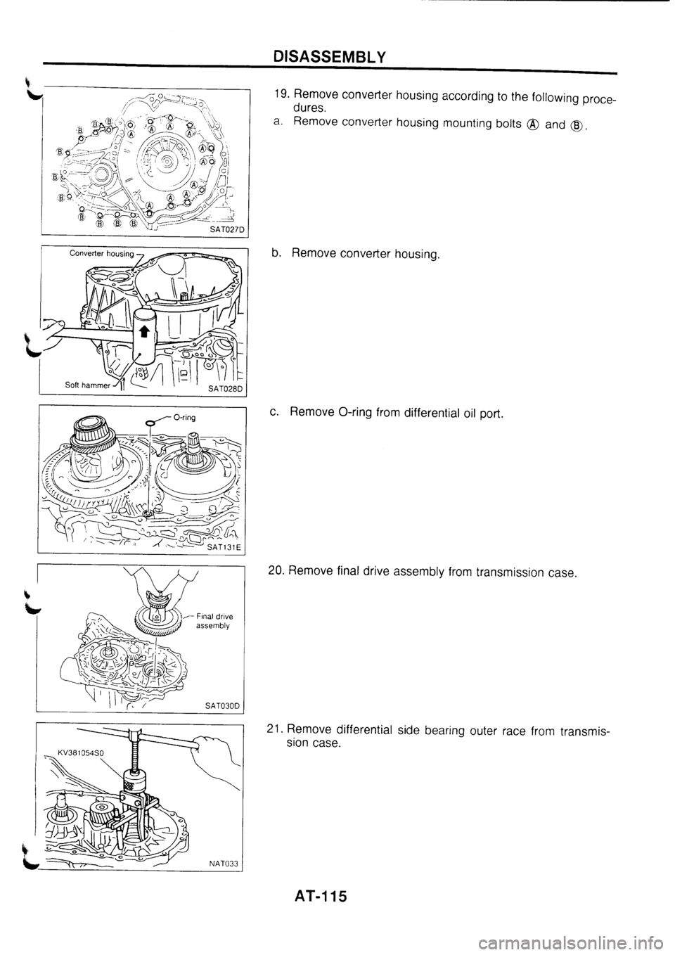 NISSAN PRIMERA 1998  Service Repair Manual 