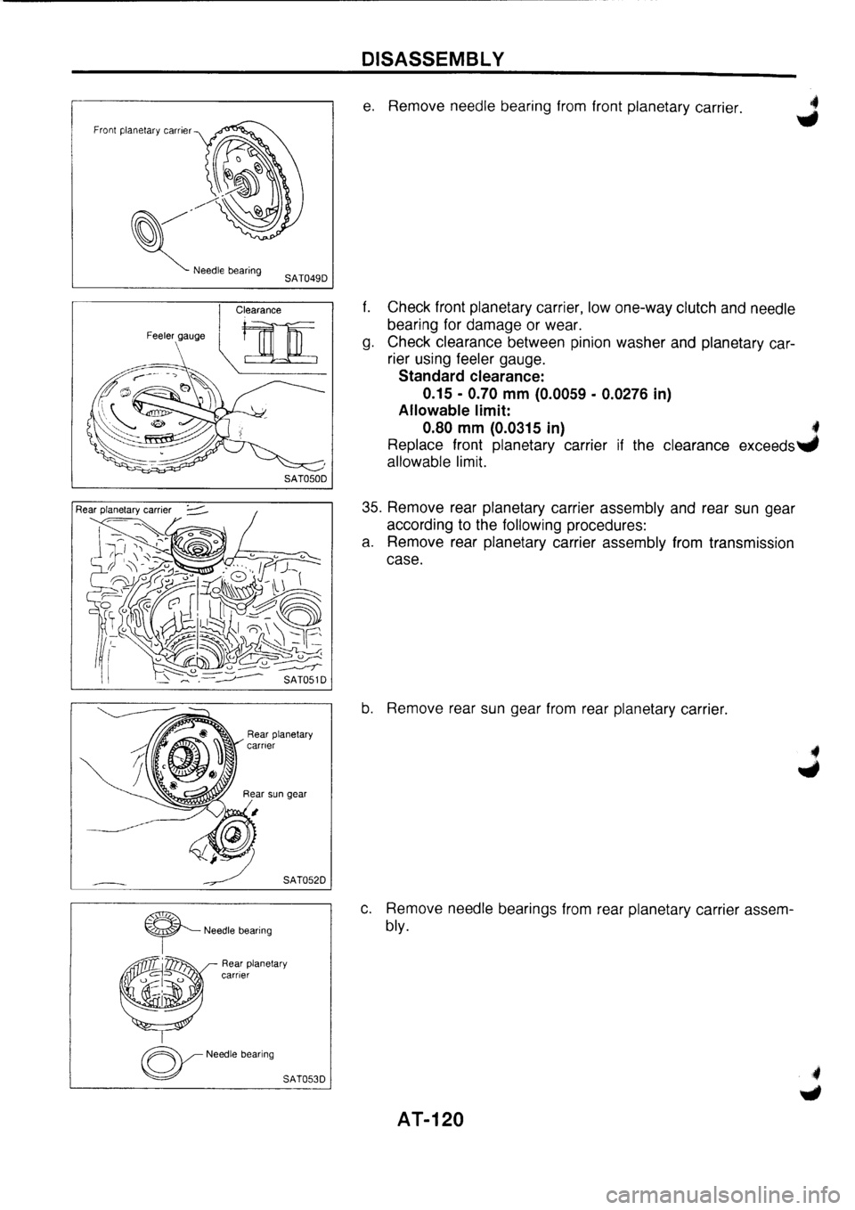 NISSAN PRIMERA 1998  Service Repair Manual 
