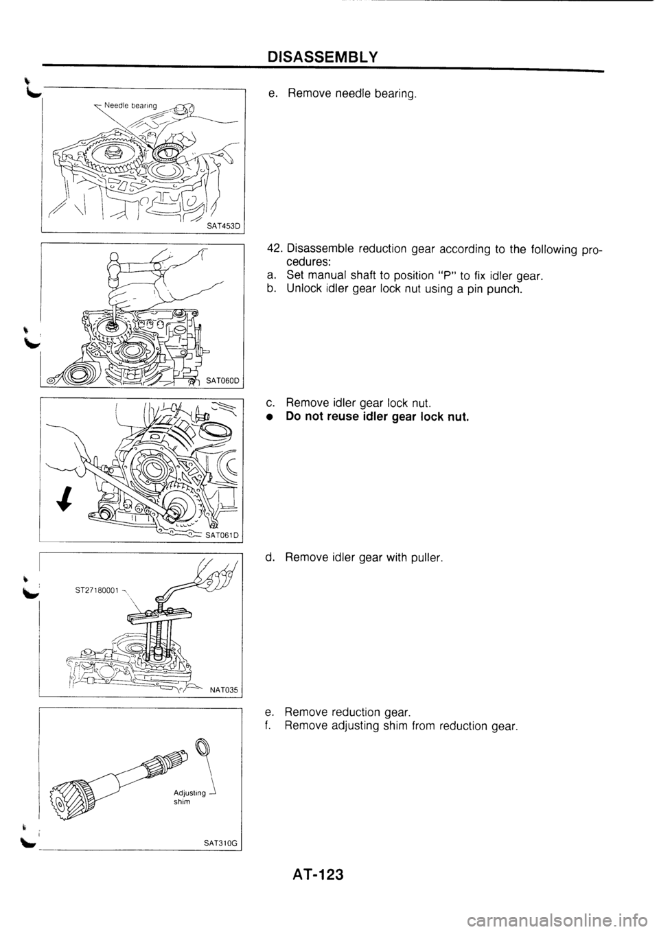 NISSAN PRIMERA 1998  Service Repair Manual 