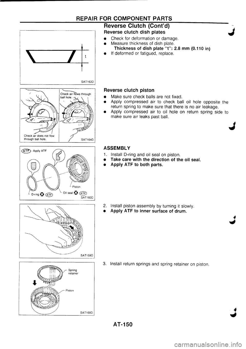 NISSAN PRIMERA 1998  Service Repair Manual 