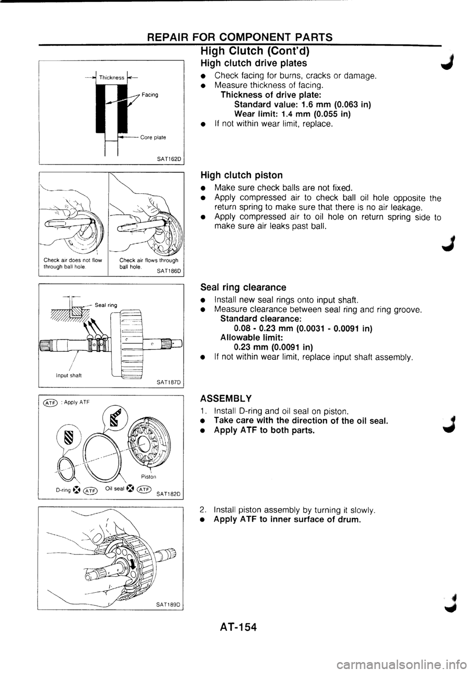 NISSAN PRIMERA 1998  Service Repair Manual 