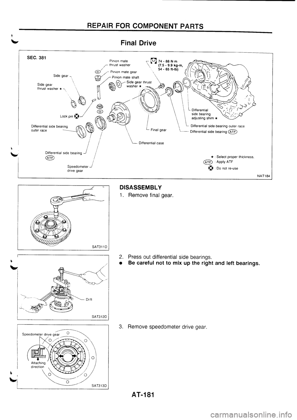NISSAN PRIMERA 1998  Service Repair Manual 