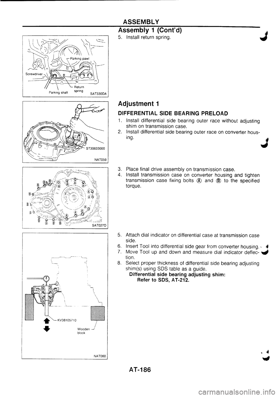 NISSAN PRIMERA 1998  Service Repair Manual 