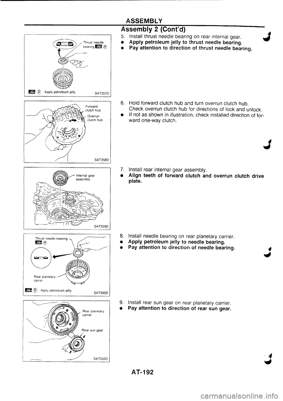 NISSAN PRIMERA 1998  Service Repair Manual 