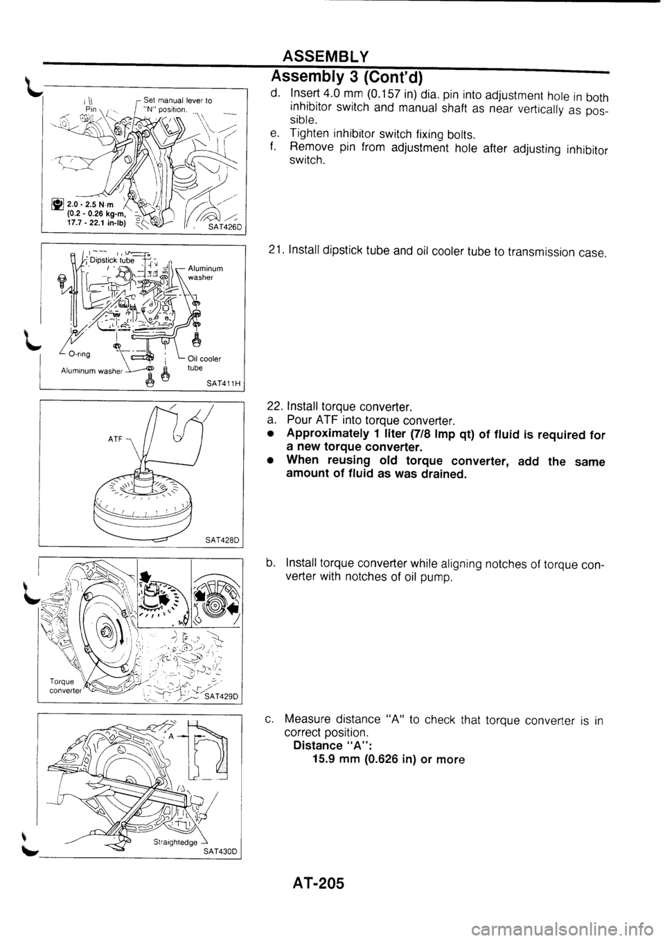 NISSAN PRIMERA 1998  Service Repair Manual 