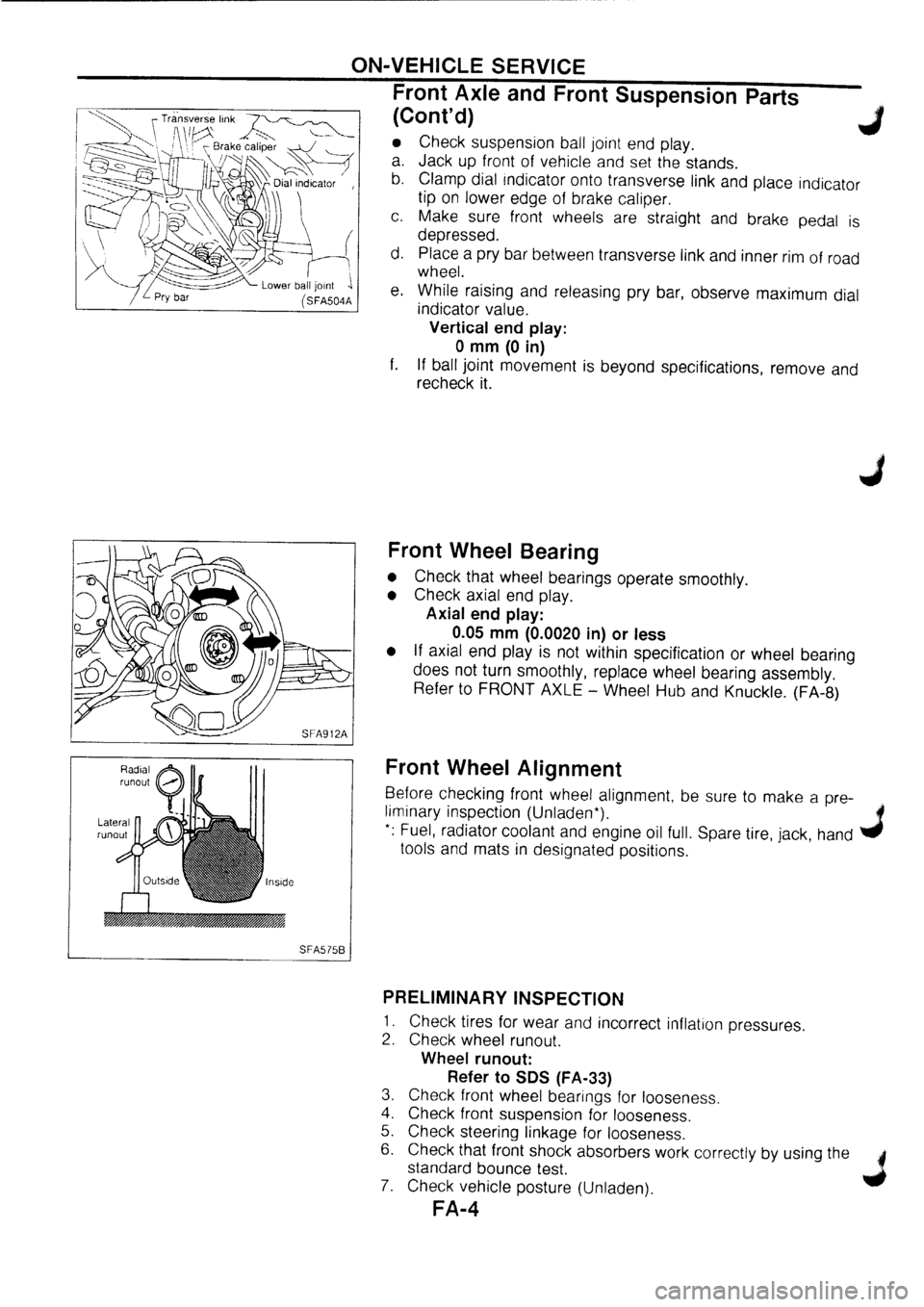 NISSAN PRIMERA 1998  Service Repair Manual 