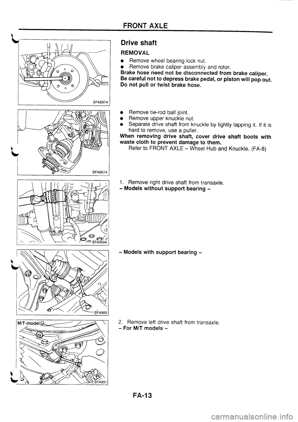 NISSAN PRIMERA 1998  Service Repair Manual 