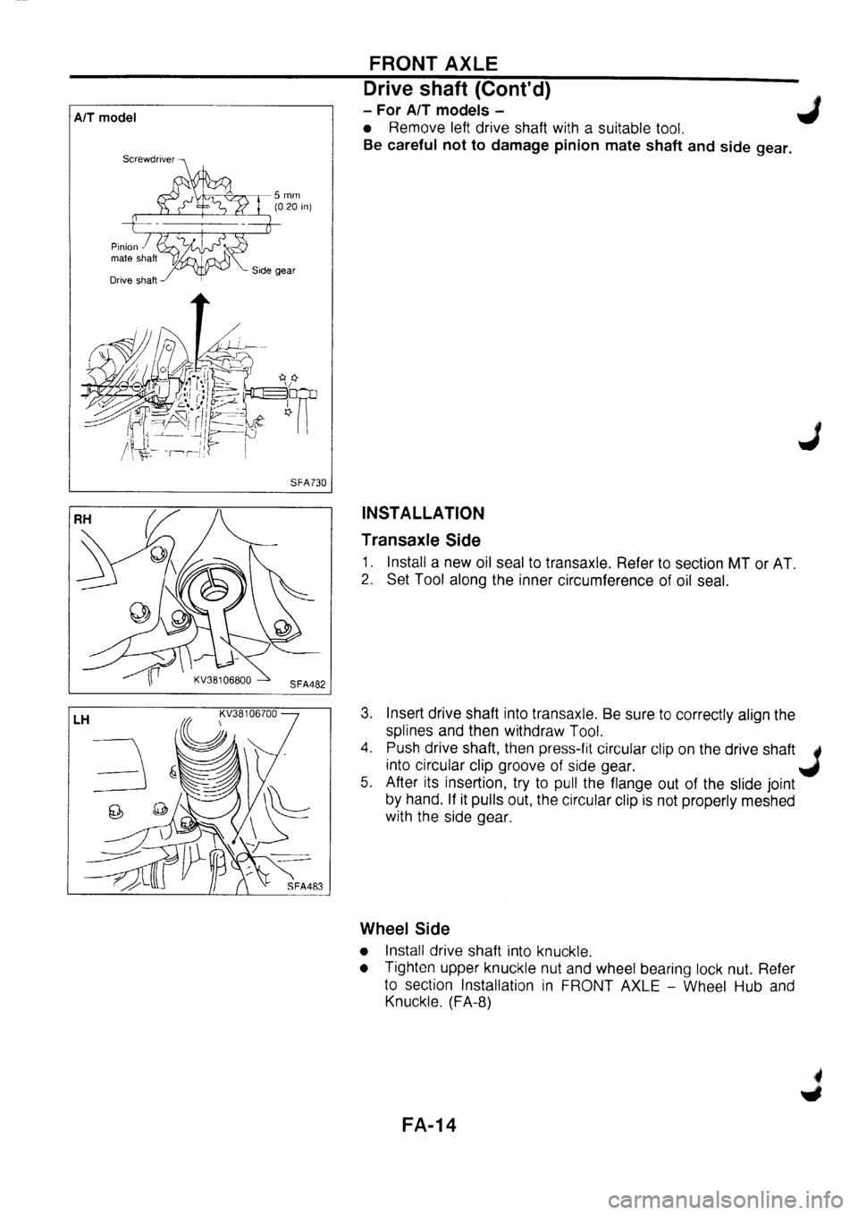 NISSAN PRIMERA 1998  Service Repair Manual 