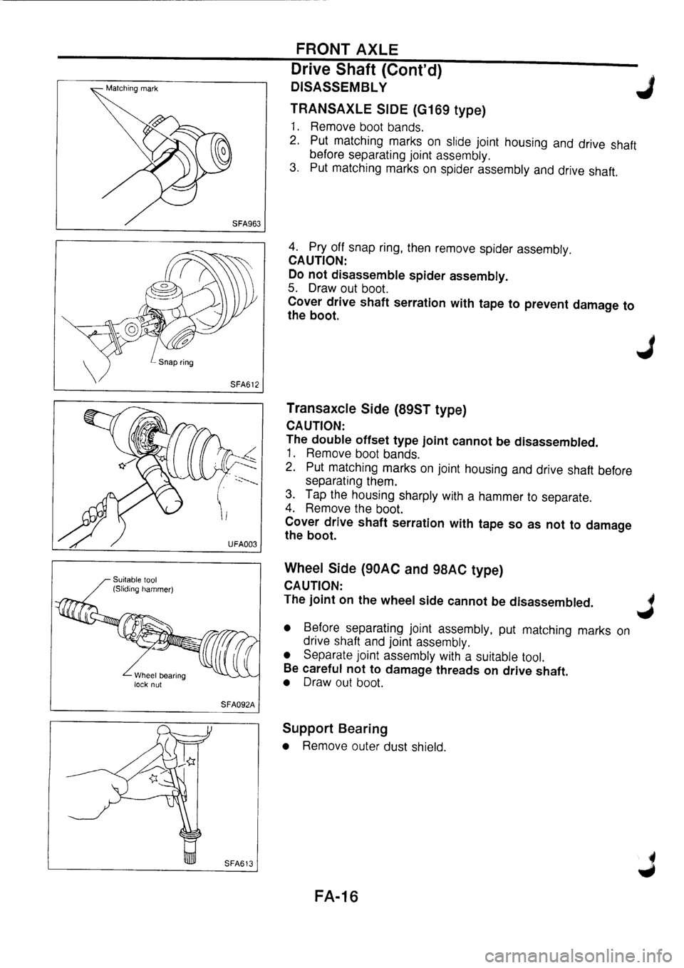 NISSAN PRIMERA 1998  Service Repair Manual 