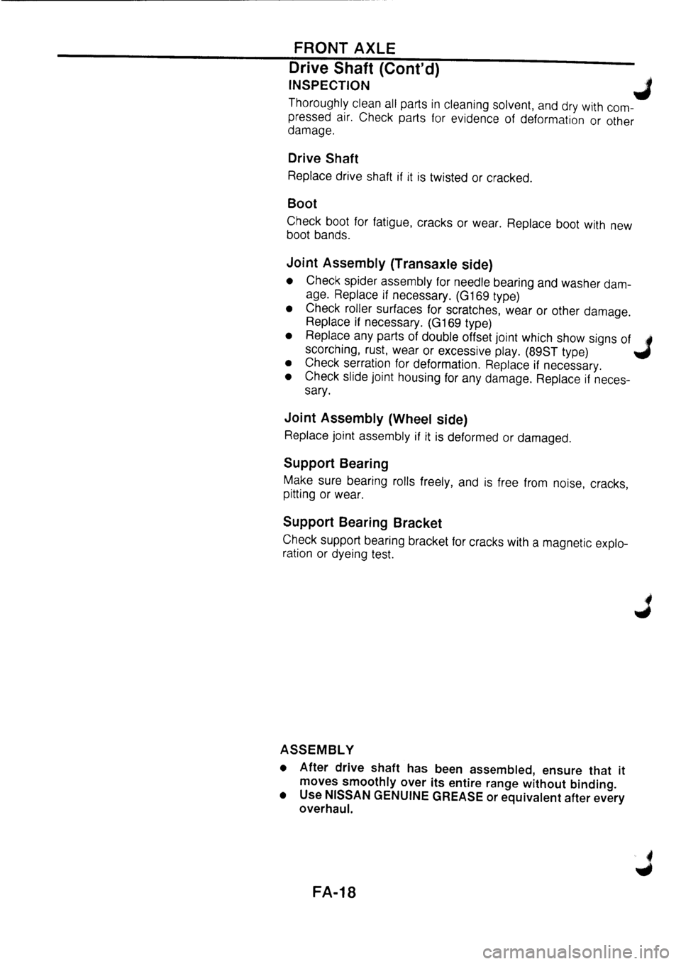 NISSAN PRIMERA 1998  Service Repair Manual 